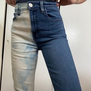 Half bleached BDG girlfriend Jean